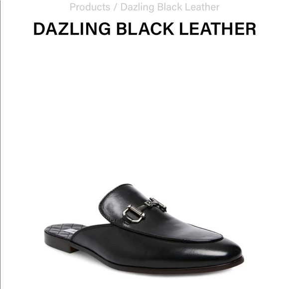 Steve Madden black leather mules - never been worn - Picture 2 of 3